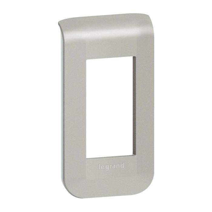 Abdeckplatte Legrand Mosaic Aluminium Clip-on