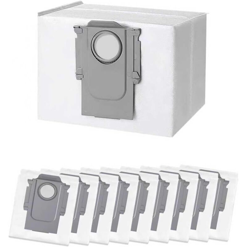 Lot De 10 Sacs D'Aspirateur Pour Roborock S8+/ S8 Pro Ultra/ S7 Maxv Ultra/ S7 Pro Ultra/ Q7+ / Q7 Max+/ Q8 Max+/ Q5 Pro+, Accessoires Sac Poussière De Rechange