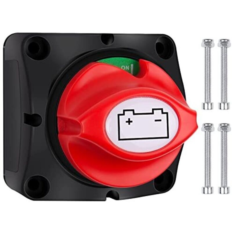 12-v-batterietrennschalter, 12 V/24 V/48 V 275 A Hauptbatterieschalter, 2 Stück 12-v-batterieschalter, Wasserdicht, Für Boot, Motorrad, Yacht, Auto, Wohnmobil, Atv