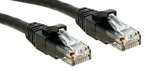 Lindy - 45435 Rj45 Netzwerkkabel, Patchkabel Cat 6 U/utp 5.00 M Schwarz Mit Rastnasenschutz 1 St.