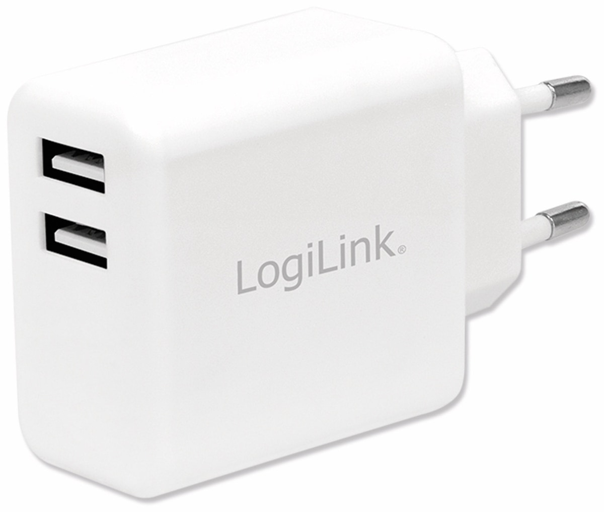 Logilink 2xusb-a 12w Usb-ladegerät, Reiseversion, Für 2 Geräte, Schnellladefunktion