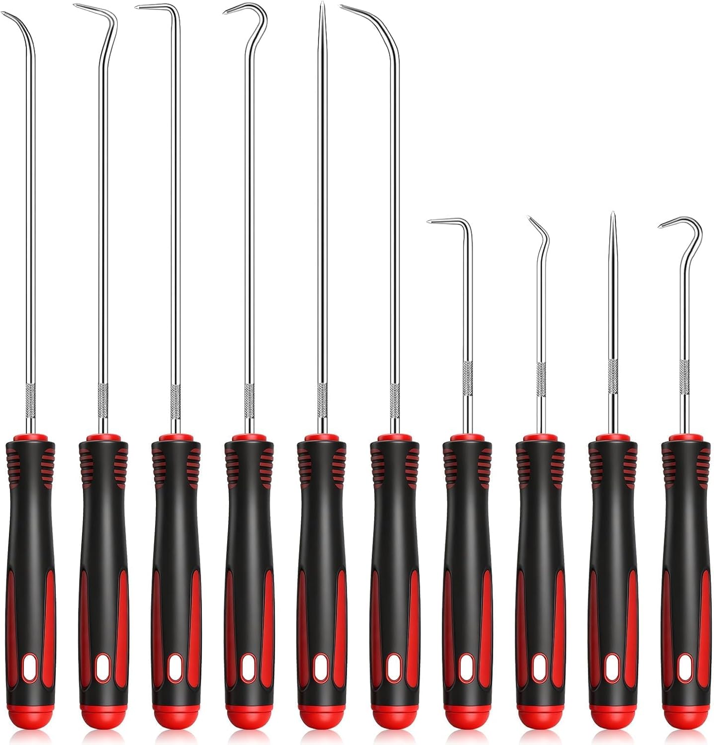 10-teiliges Präzisionswerkzeug-set Aus Chrom-vanadium-stahl Mit Tpr-griff Für O-ringe Und Clips, Kfz-bereich