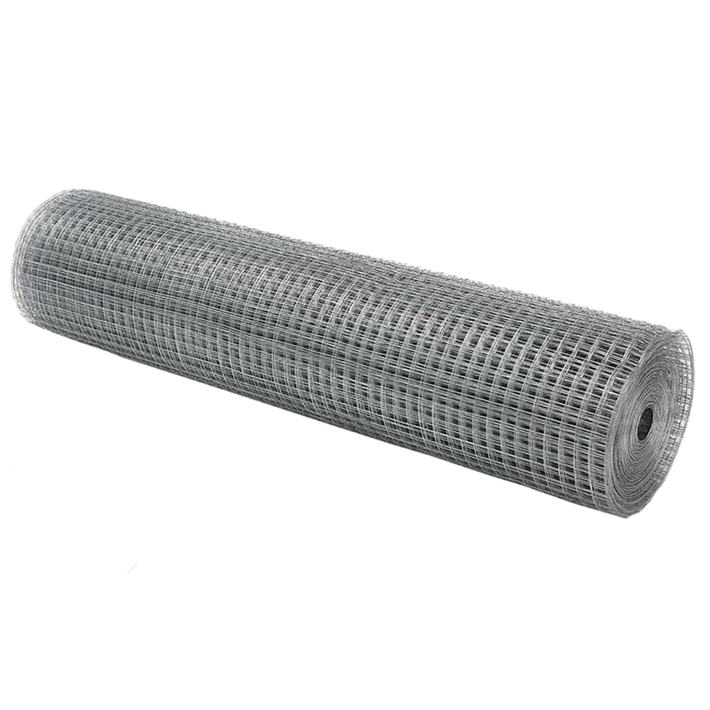 Maison Exclusive - Doppelstabmattenzaun 1000 X 40 Cm Silber