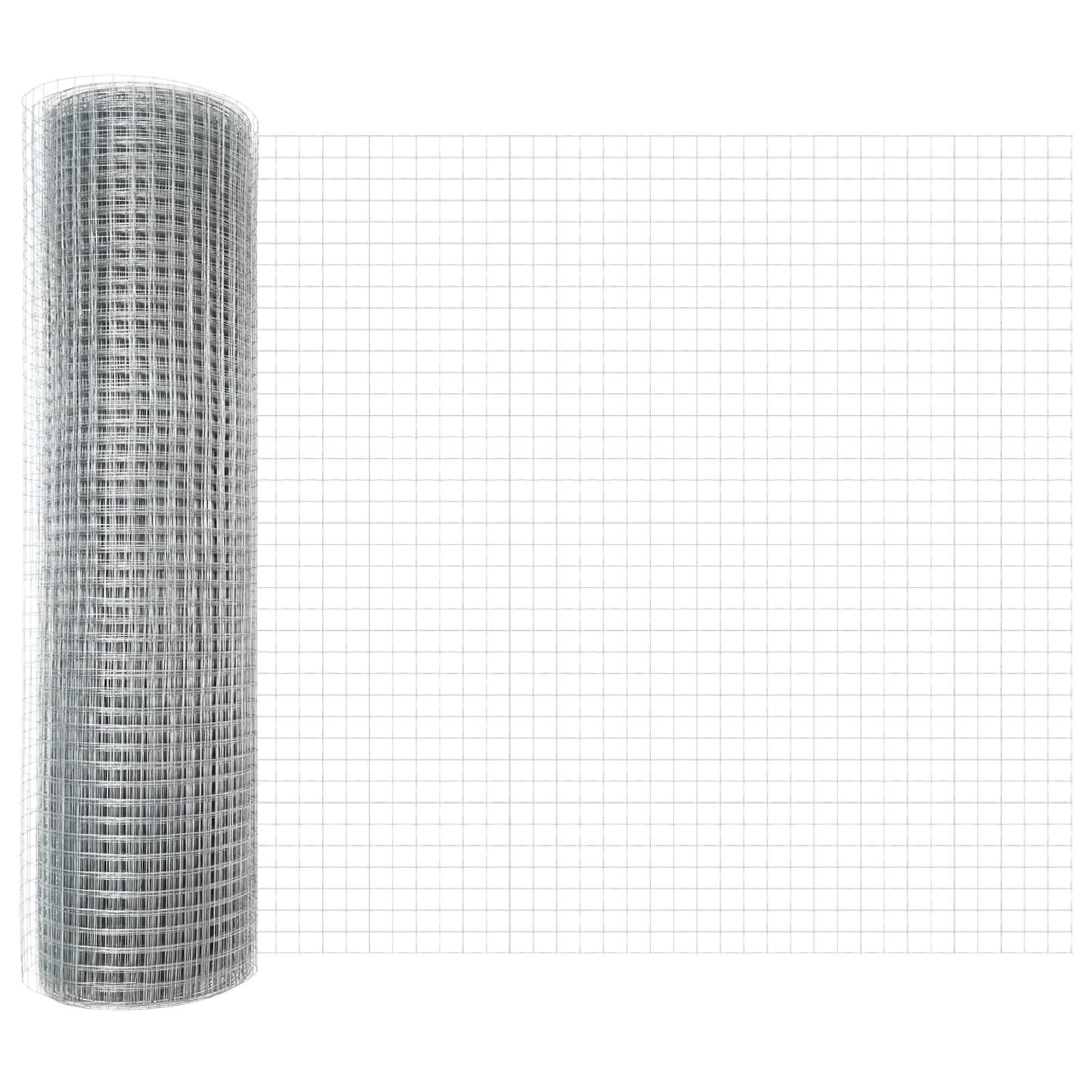 Maison Exclusive - Doppelstabmattenzaun 2500 X 60 Cm Silber