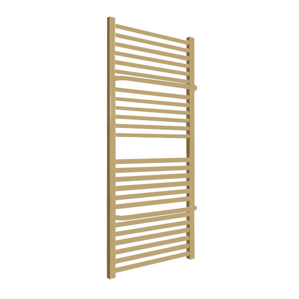 Goldfarbener Warmwasser-handtuchwärmer, 1140x500mm - 574 Watt - Lim1140500kdsxbra