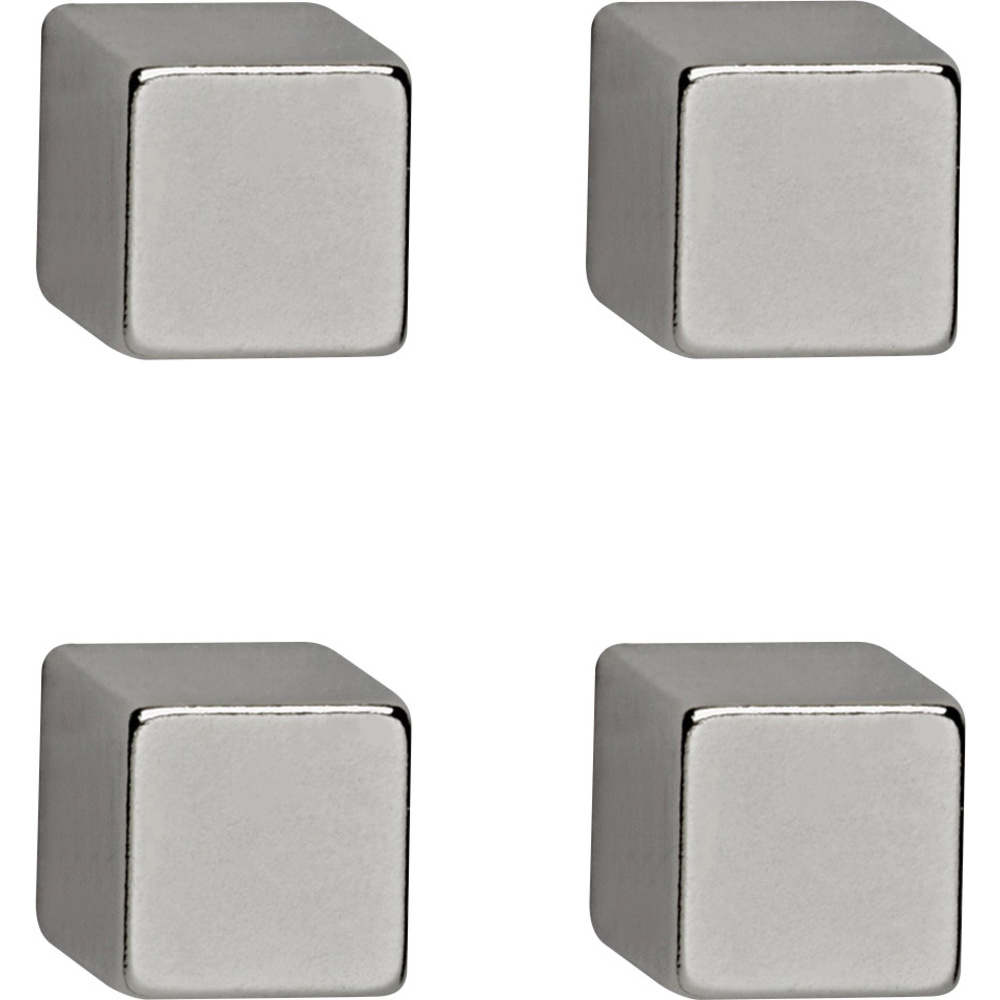 Maul Neodym Magnet (b X H X T) 10 X 10 X 10 Mm Würfel Silber 4 St. 6169296