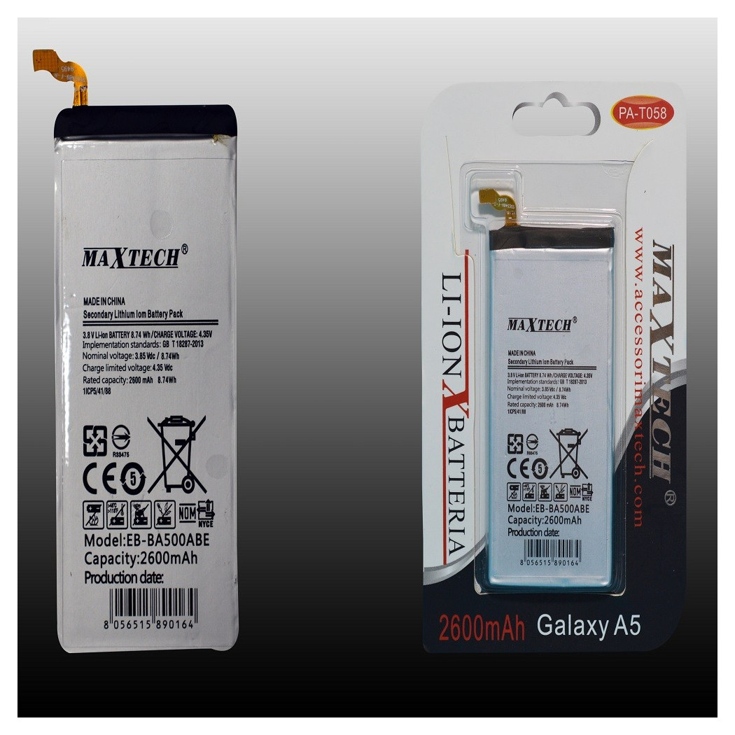 Maxtech - Trade Shop - Kompatible Batterie Für Samsung Galaxy A5 Lithium 2600mah Pa-t058 -