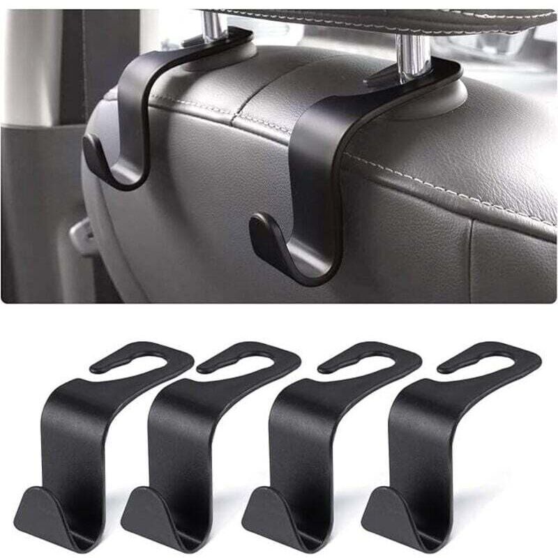 Aufbewahrungshaken Für Das Auto, 4er-set Kunststoffhaken Für Die Kopfstütze, Zubehör Für Handtaschen, Mäntel, Einkaufstüten Und Wasserflaschen