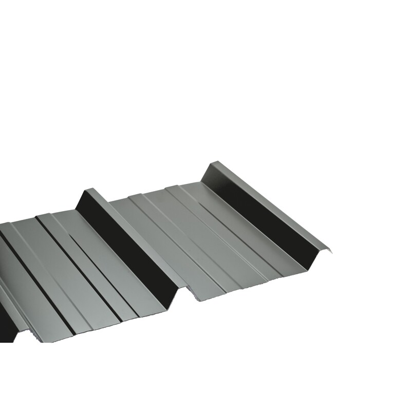 Lackiertes Stahltablett 1045 50/100 Anthrazitgrau Ral 7016, B: 105 Cm, L: 300 Cm