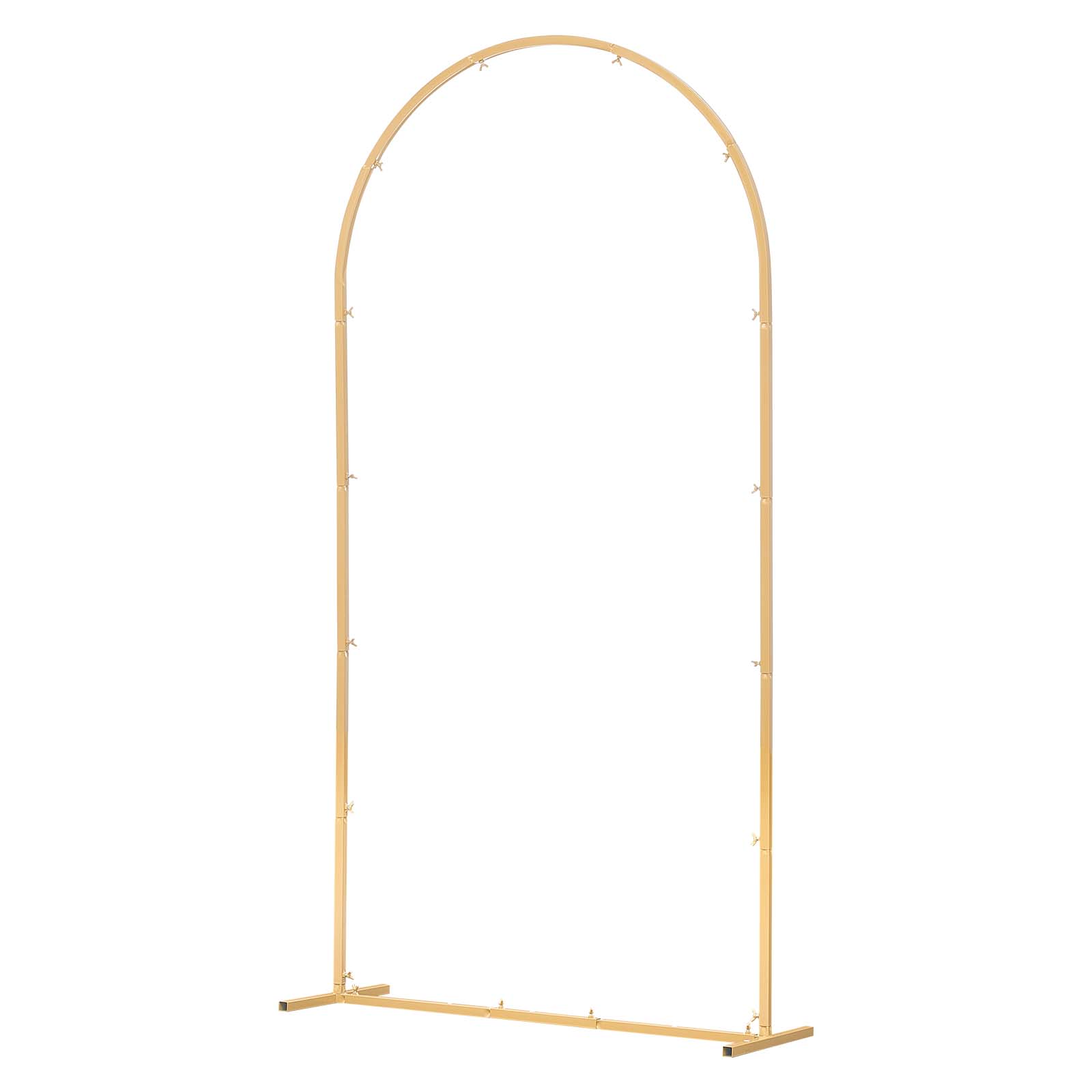Mophorn Hochzeitsbogen Aus Metall, 2 X 1 M, Goldfarbener Hintergrundständer, Ideal Für Ballon- Und Traubögen Bei Hochzeiten, Geburtstagsfeiern, Abschlussfeiern, Feiertagen Und Zeremonien