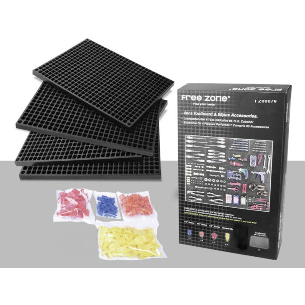 1553641 Lochplattenwand-set 68-tlg. (l X B X H) 280 X 195 X 12 Mm 1 St.