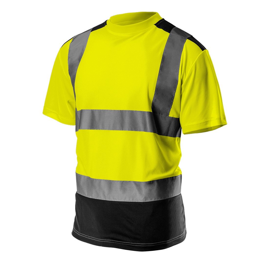 Warnschutz T-shirt Kurzarm In Zwei Farben Gelb S
