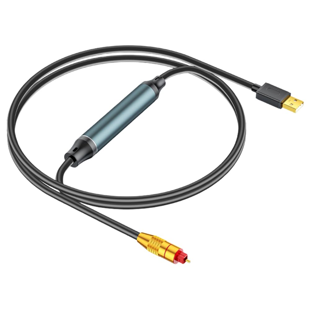 Usb-audioadapter, Optisches Audiokabel, 2 M, Weiblicher Stecker, Audiokonverterkabel Für Laptop, Glasfaseranschluss, Usb-a-zu-spdif-glasfaseranschluss