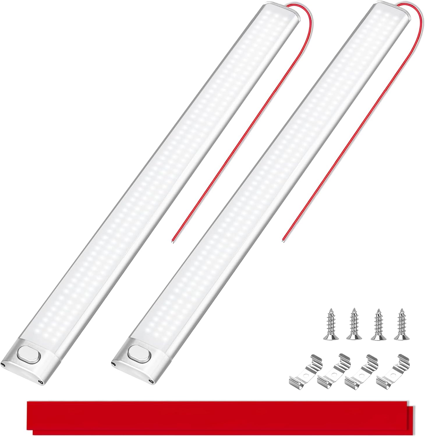 Mertturm 12v Led-innenraumleuchte, Superhelle 40 Cm 1700 Lm 10 W Leiste Mit Schalter, 12v Led-streifenleuchte Für Auto, Wohnwagen, Lkw, Wohnmobil, Boot