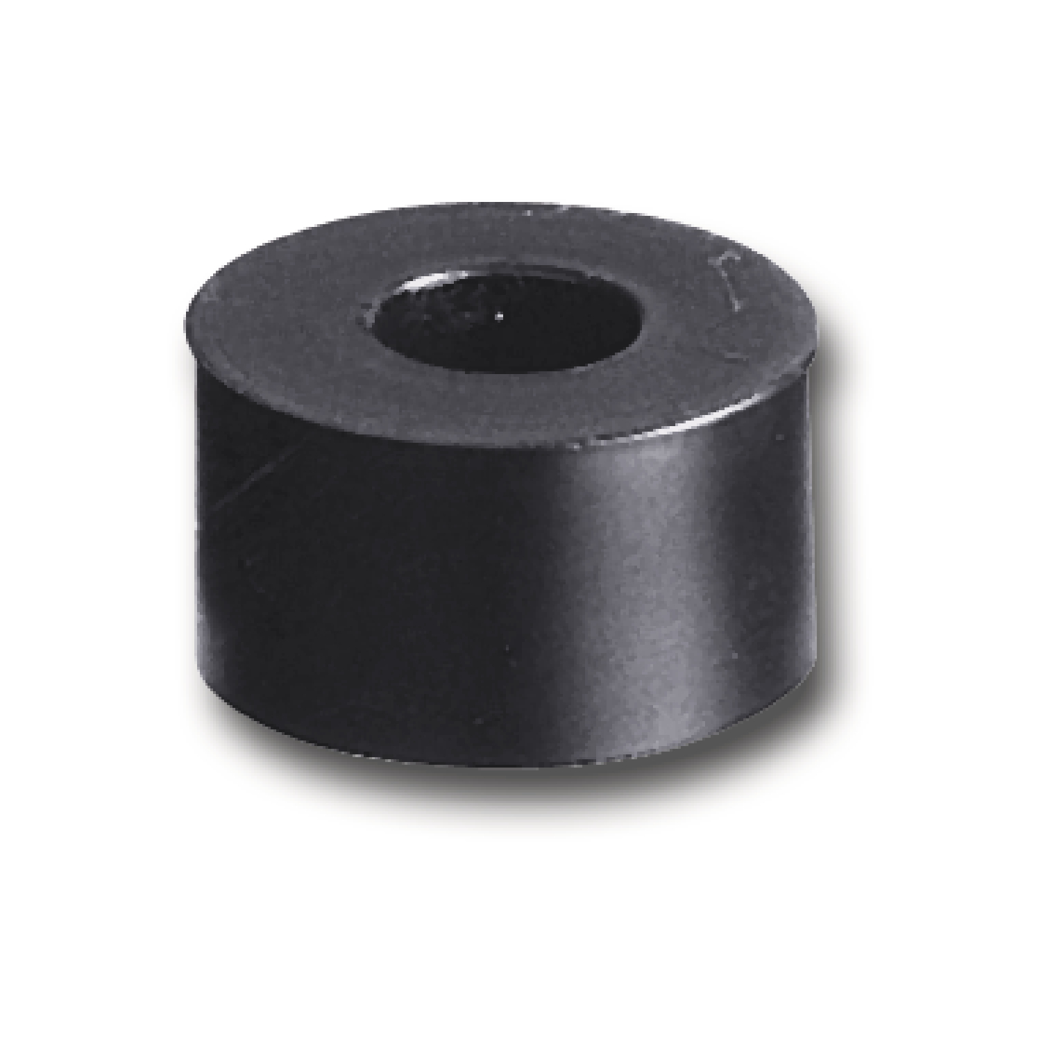 No Brand - Abstandhalter, Ø 20 Mm, Bohr Ø 10 Mm, Länge 10 Mm, Hart-pvc Schwarz