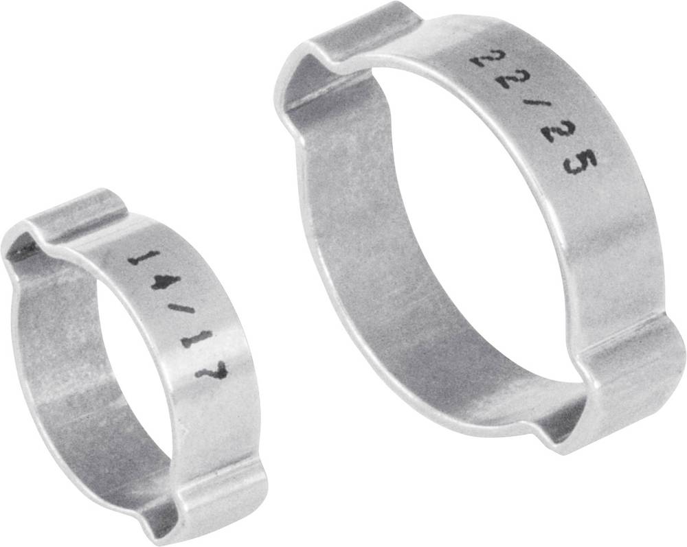 Norma - 2-ohr-klemme 1107012027 Bündel-ø-bereich 23 Bis 27 Mm Silber 1 St.