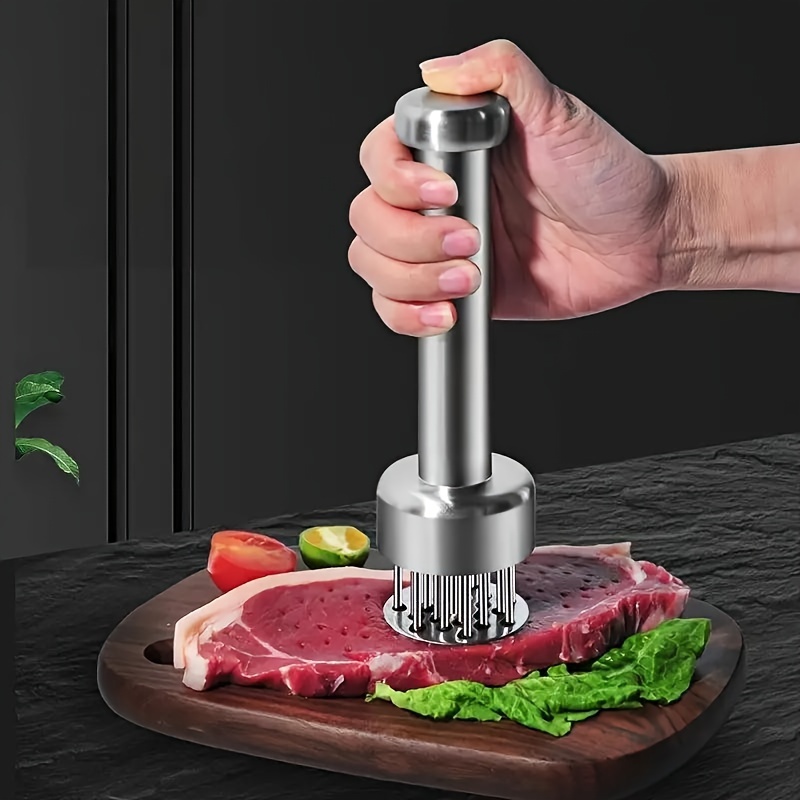 Fleischzartmacher Aus Edelstahl (1 Stück) – Ideal Zum Zartmachen Von Rind-, Hühner-, Schweine- Und Fischfleisch