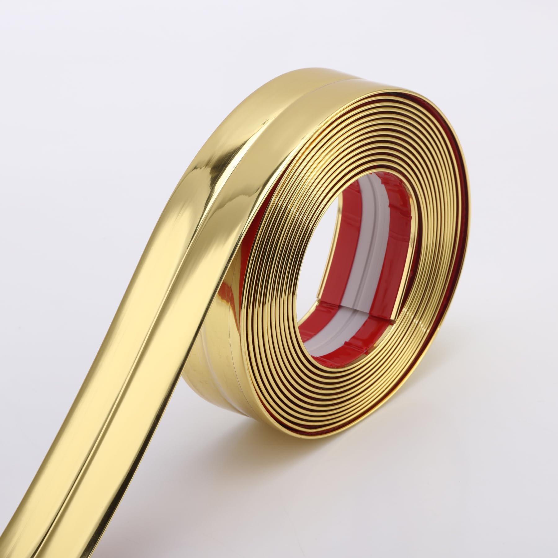 Multifunktionale Wandleiste In Hellem Gold, Eckleiste Und Dichtungsleiste Für Tischkanten, Türrahmen Und Fußleisten, 5 M X 2 Cm