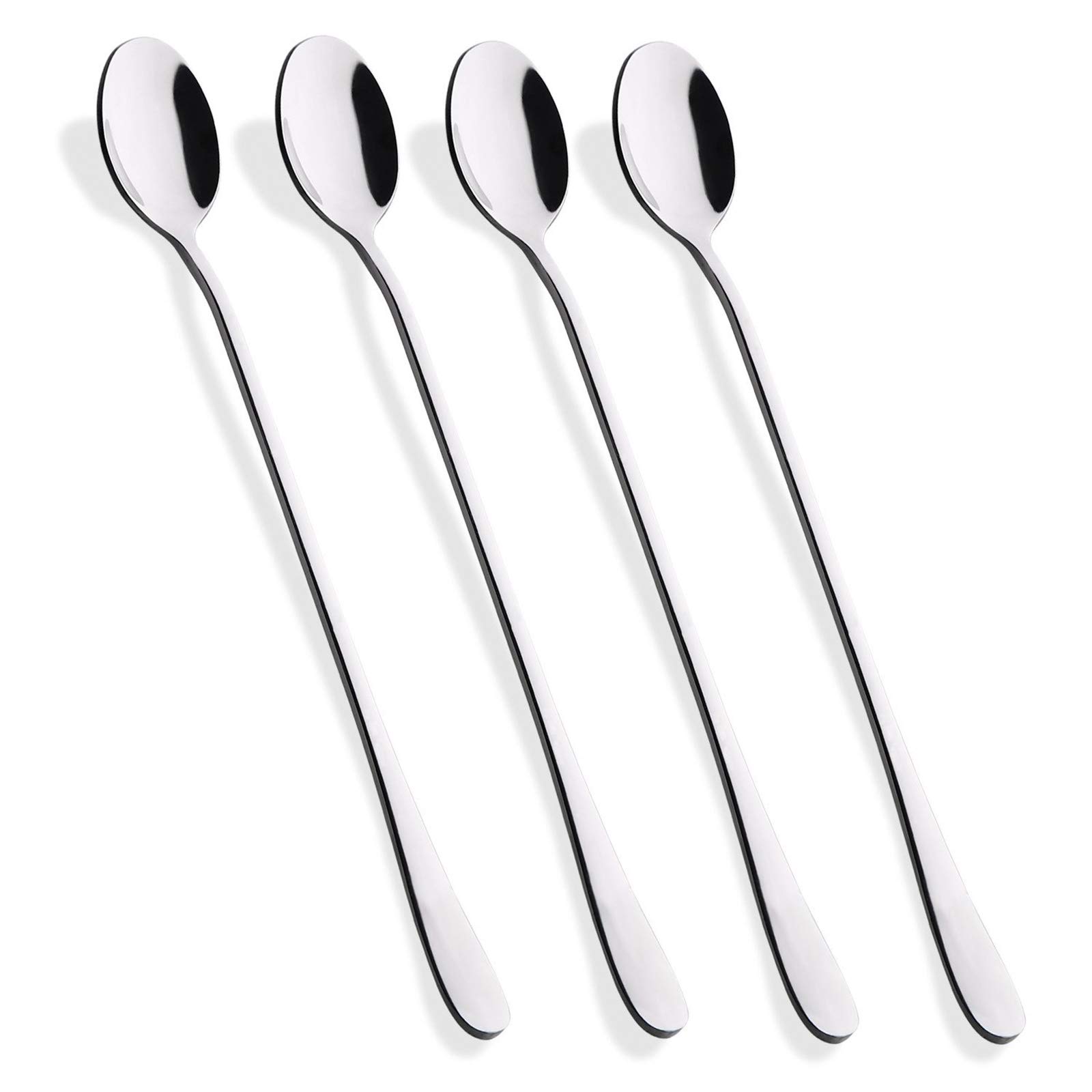 23 Cm Langer Stiel Eistee-löffel, Eiscreme-löffel, Cocktail-löffel Aus Edelstahl, 4-teiliges Set