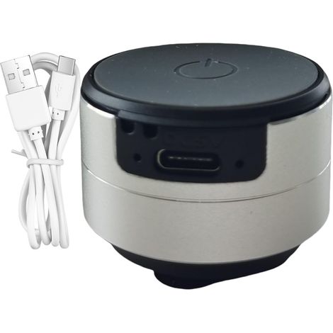 Mini-bluetooth-lautsprecher 2025, Knochenleitung, Stereo-bass, Tragbarer Kompakter Kabelloser Lautsprecher Mit Saugnapf, Silber.