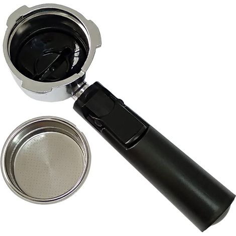 Espressomaschinen-siebträger Mit Doppeldosierfilter, Ergonomischem Griff Und Kaffeezubehör