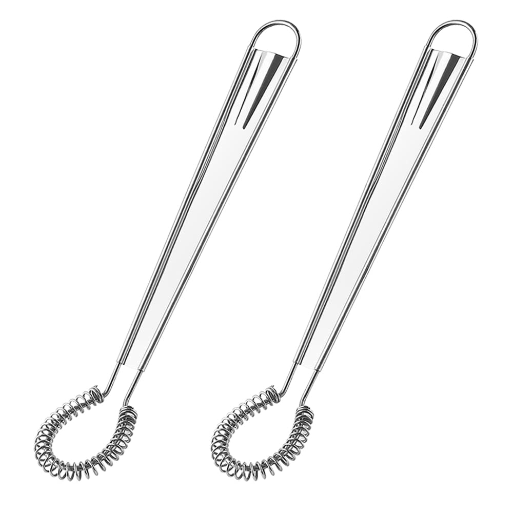 Set Mit 2 Manuellen Küchen-schneebesen Aus Edelstahl, Mini-federschneebesen, Sahnerührer