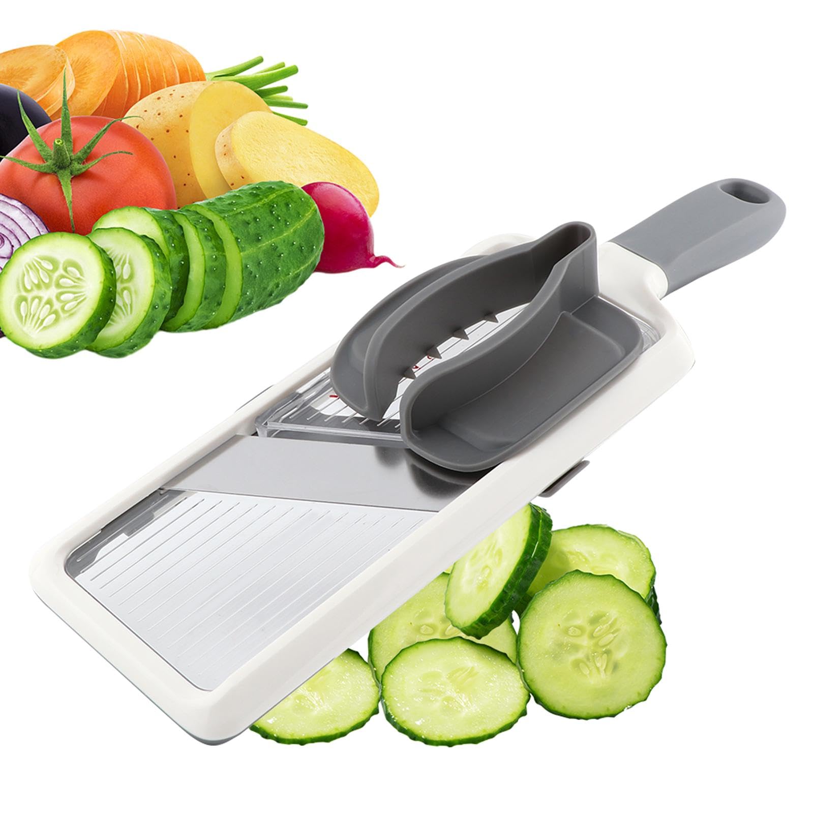 Multifunktionale Mandoline Mit Verstellbarer Edelstahlklinge, Gemüseschneider Und Käsereibe, Mandoline