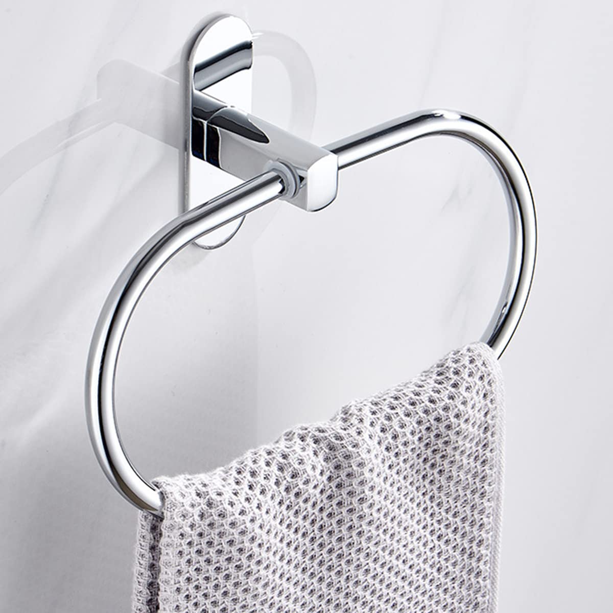 Robuster, Selbstklebender Handtuchhalter Fürs Badezimmer, Kein Bohren Erforderlich, Aus Edelstahl.