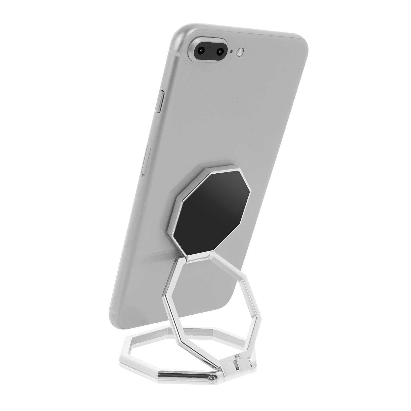 Handyhalterung/fingergriff, Um 360° Drehbarer Metall-handygriff Auf Der Rückseite (silber)