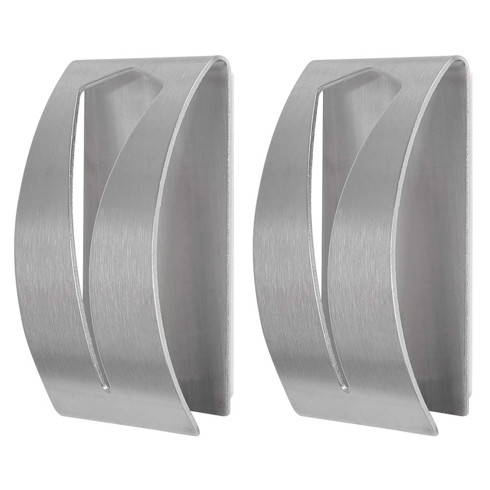 Set Mit 2 Klebehaken Zur Wandmontage Von Handtuchhaltern Aus Edelstahl Für Badezimmer, Badetücher/geschirrtücher/schürzen/müllbeutel