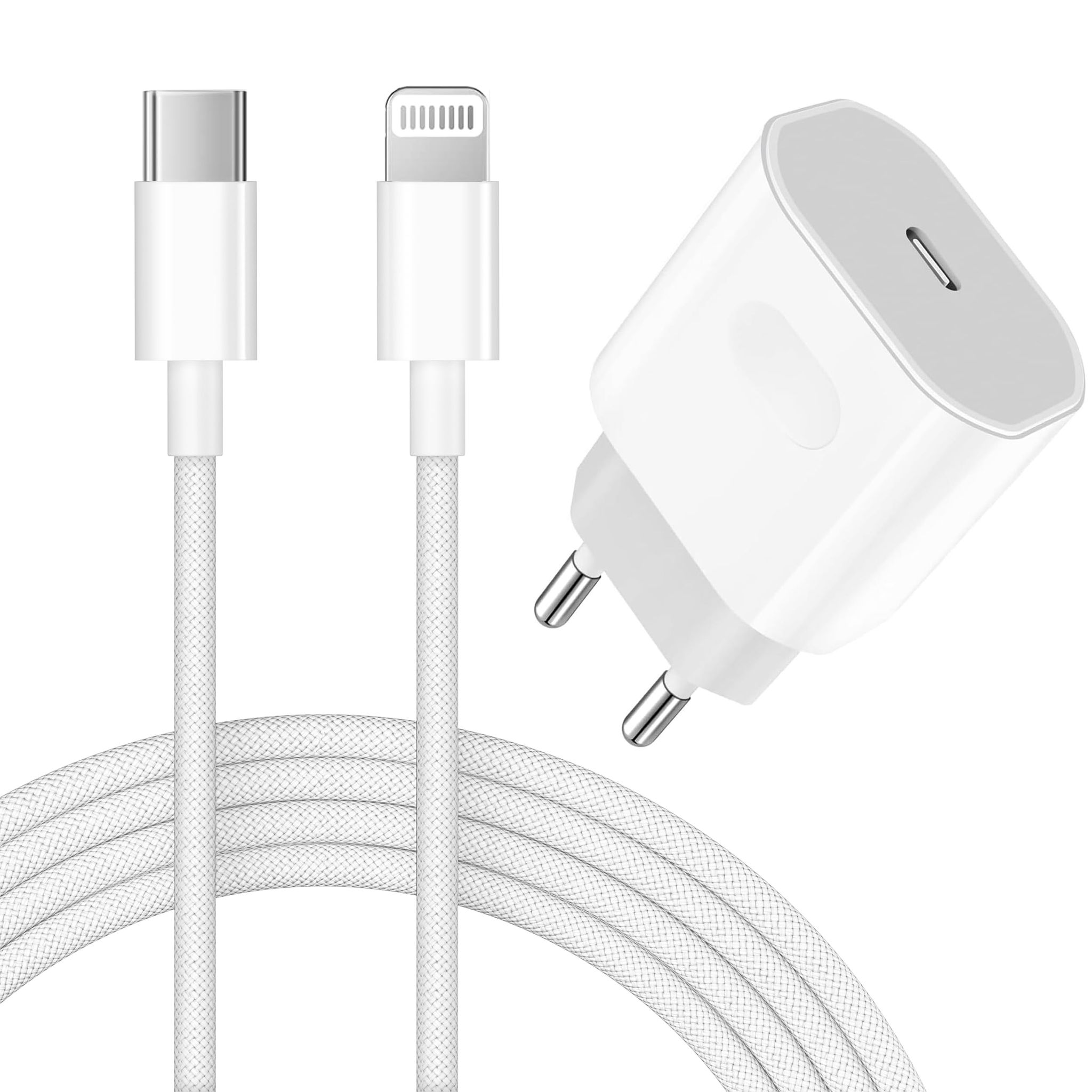 Apple Schnellladegerät Für Iphone 14/13/12/11/pro Max/plus/mini/se/xr/x/xs/8/7/6 – 25-w-usb-c-netzteil