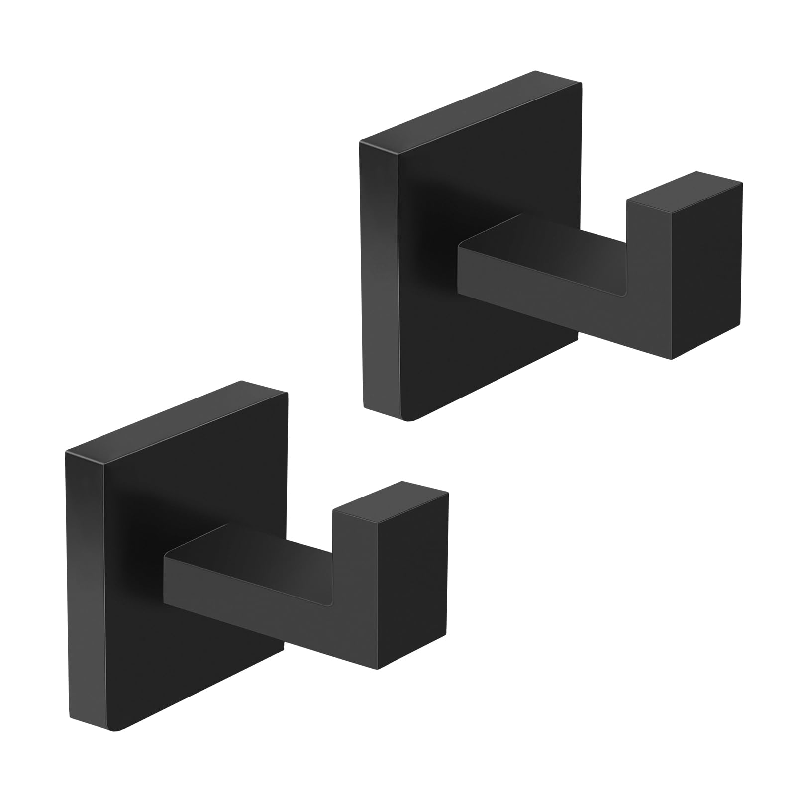 Set Mit 2 Handtuchhaken Für Bad, Wohnzimmer, Schlafzimmer Und Küche. Stabile Edelstahlhaken (quadratisch).