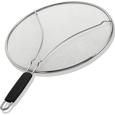 Fettspritzschutz Für Bratpfanne - 33 Cm Spritzschutz Aus Edelstahl