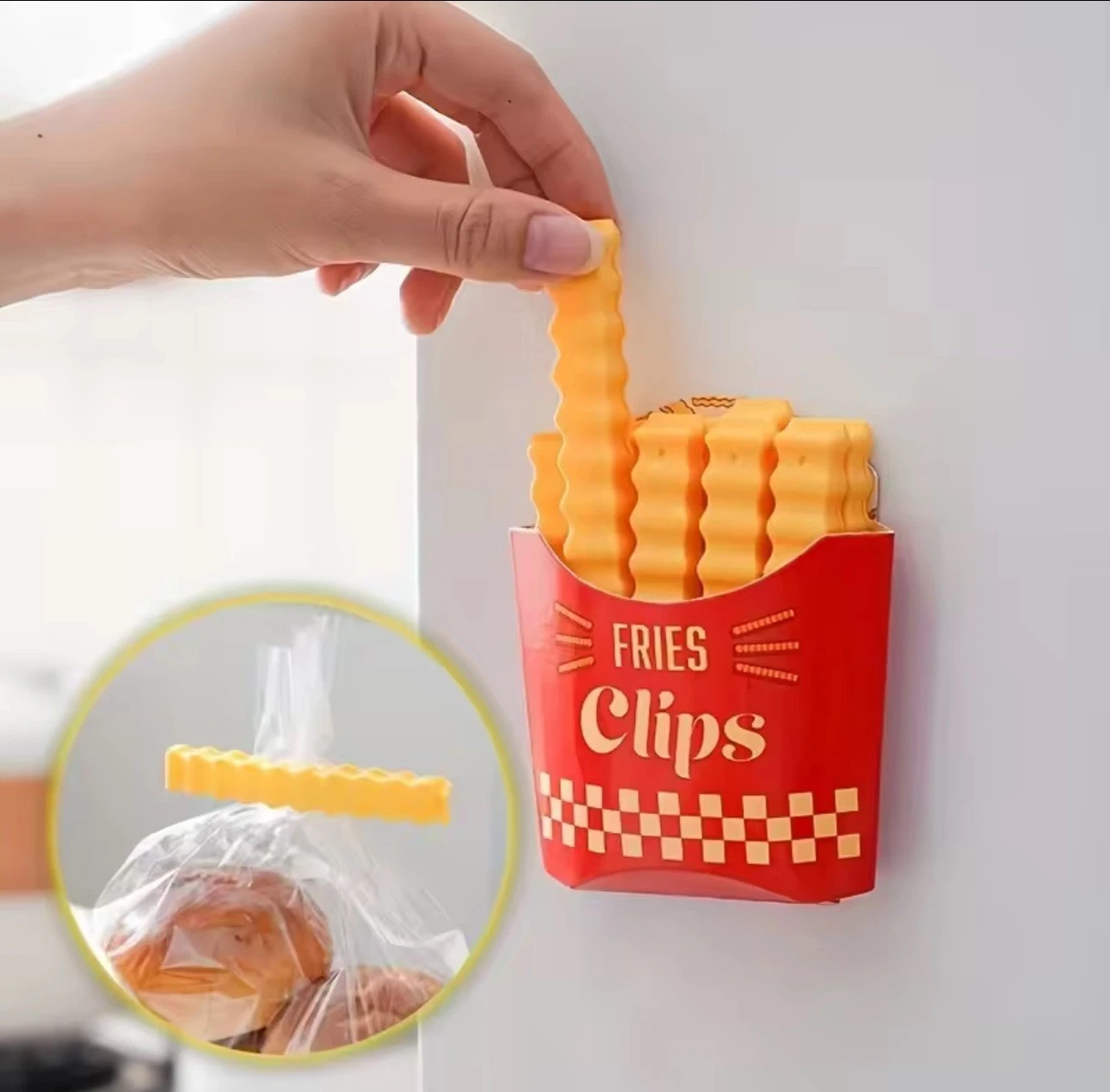Set Mit 12 Beutelclips Für Pommes Frites Und Andere Lebensmittel (snacks Usw.).