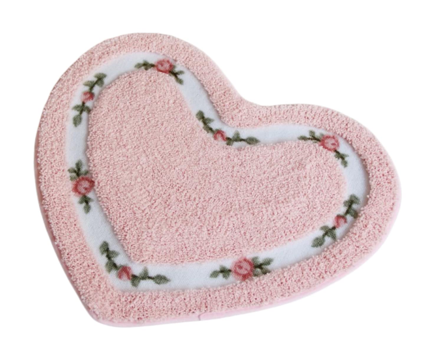 Badematte, Saugfähige Fußmatte, Schnelltrocknende Matte, Rutschfeste Matte (rosa) (19,78 16,78)
