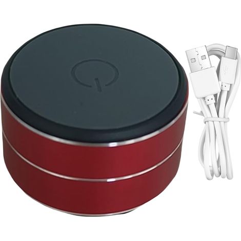 Mini-bluetooth-lautsprecher 2025, Knochenleitung, Stereo-bass, Tragbarer Kompakter Kabelloser Lautsprecher Mit Saugnapf, Rot.