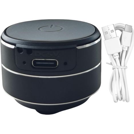 Mini-bluetooth-knochenschalllautsprecher, Stereobass, Kompakter Tragbarer Kabelloser Lautsprecher Mit Saugnapf, Schwarz.