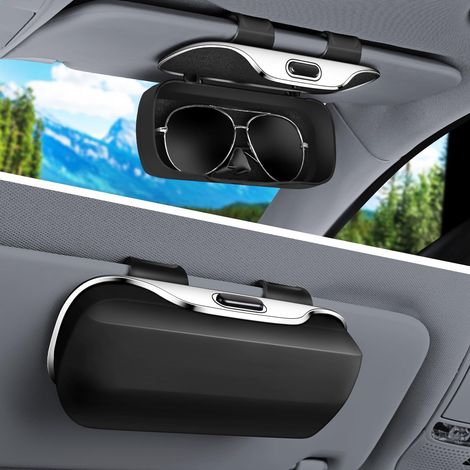 Sonnenbrillenhalter Für Sonnenblendenclips Im Auto, Zubehör Für Sonnenblenden Im Auto (schwarz).