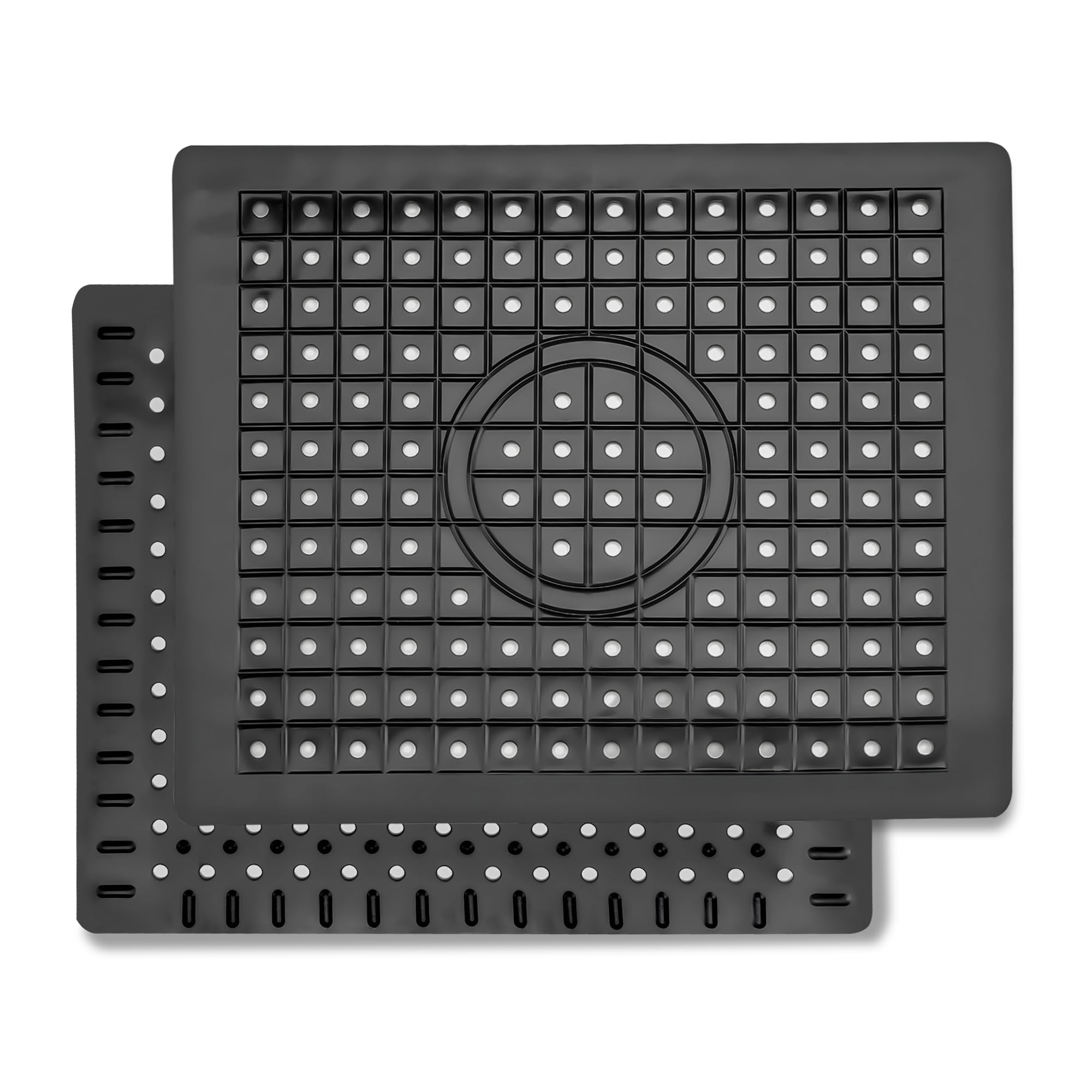 Spülbeckenmatte, 30,5 Cm X 25,4 Cm, Rechteckiger Spülbeckenbodenschutz, 2er-pack, Schwarz