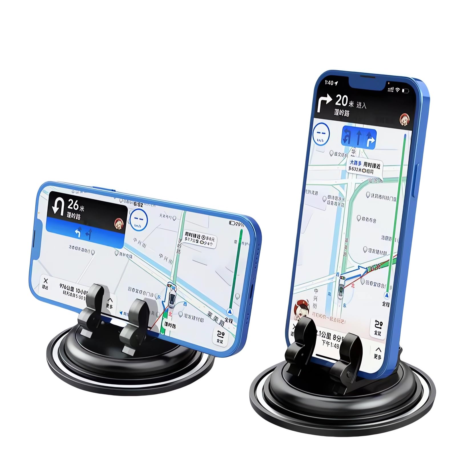 Autohandyhalterung, Handyhalterung Fürs Auto, Sonnenblendenhalterung, 360° Drehbare Smartphone-halterung (schwarz)