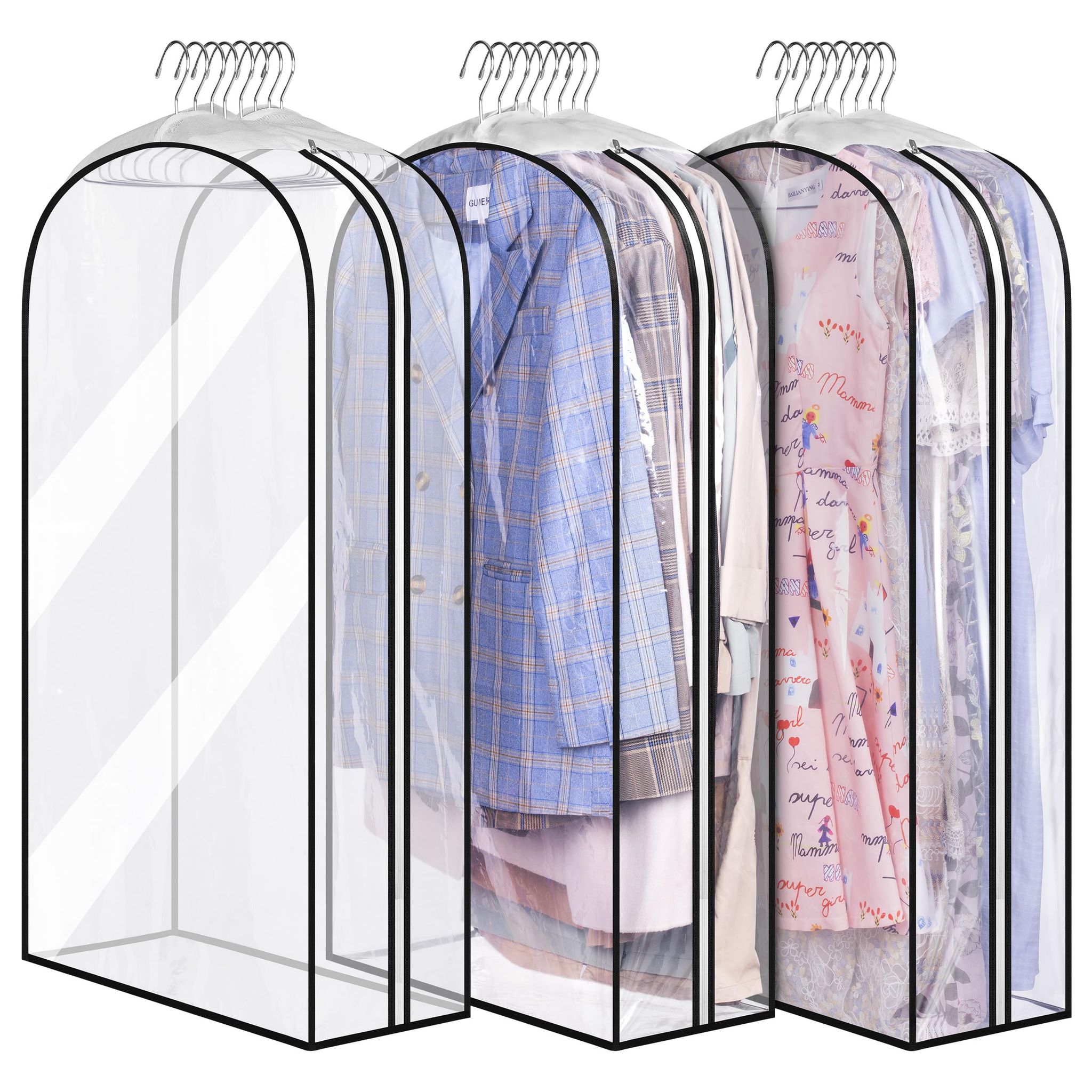 10-zoll-kleideraufhängebeutel Aus Transparentem Material (3er-pack, 40 Zoll)