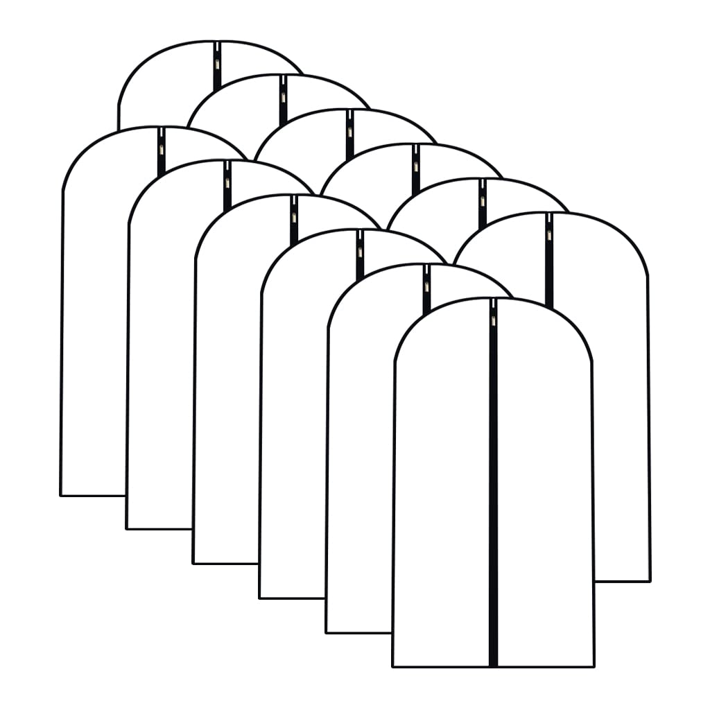 Packung Mit 12 Transparenten, Wasserdichten Und Staubdichten Trockensäcken Für Kleidung, Kleiderschränke Und Schränke (24'' X 40'')