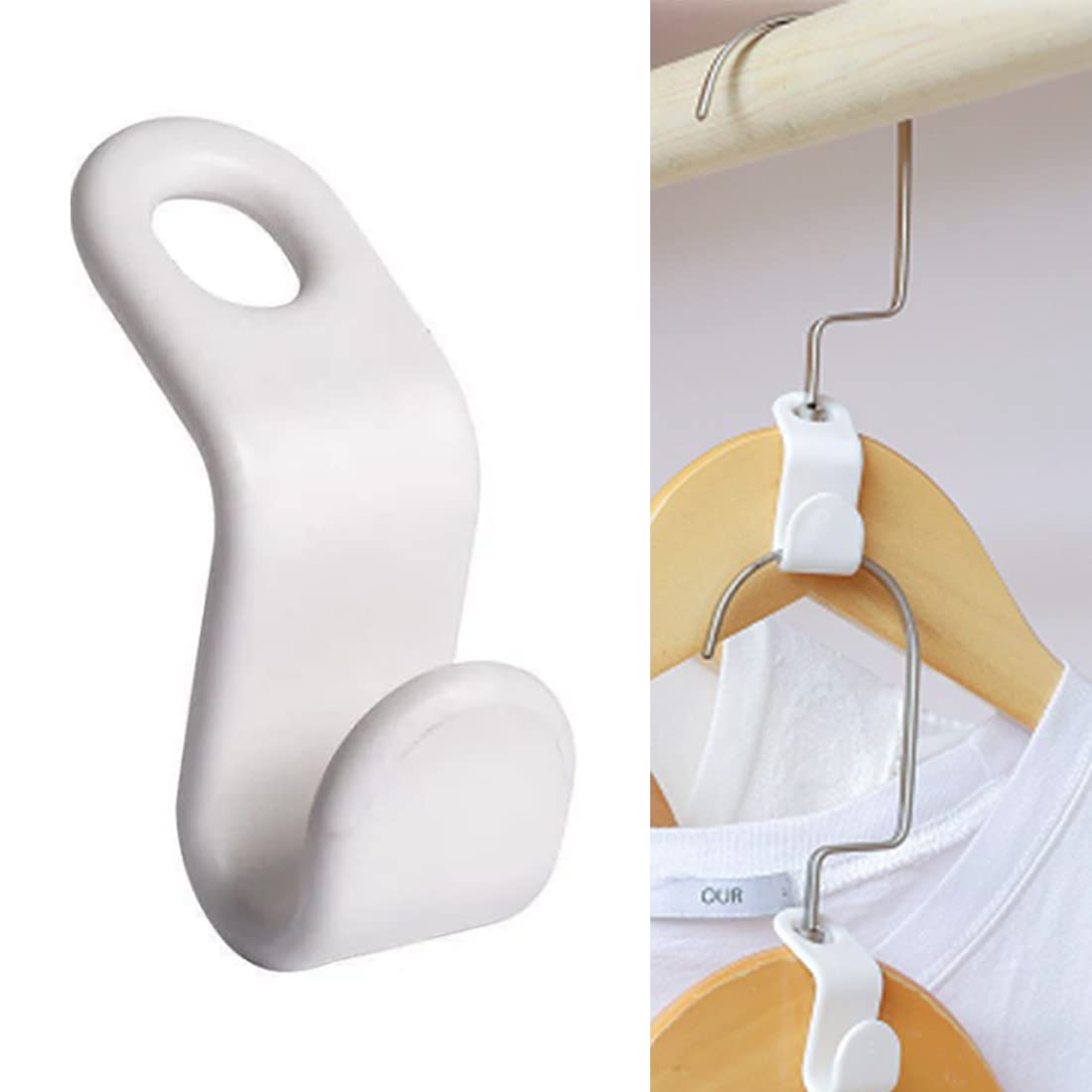 50 Oder 100 Kunststoff-clip-haken Für Kleiderbügel, Platzsparend, Für Kleiderschrankbügel, Platzsparend