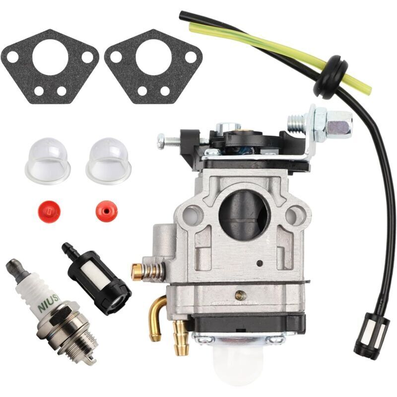 Amxcnoy 52cc 49cc 43cc Freischneider-vergaser-kit Mit Dichtung, Schlauch, Zündkerze Und Kraftstofffilter