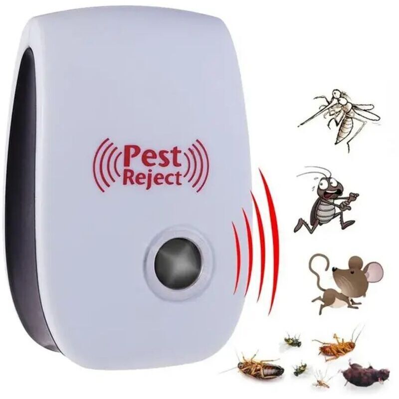 [niemals Verwendet] Ultraschall-schädlingsbekämpfungsgerät Mit Elektronischer Steuerung Für Mäuse, Ratten, Nagetiere, Insekten, Kakerlaken, Mücken Und Andere Insekten.