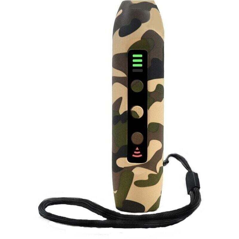 [niemals Verwendet] Wiederaufladbares Ultraschall-hundeabwehrgerät – 3 Modi – Intelligente Taschenlampe Mit Hoher Helligkeit – Led-anzeige – 10 M Reichweite