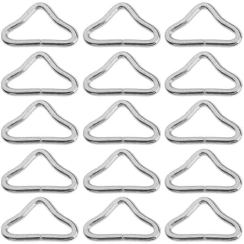 [niemals Verwendet] 20 Stück Hochfeste Dreieckige Schlaufen Für Trampoline, Metall-dreiecksringe, Schlaufenringe, Trampolinmattenzubehör, Trampolin-ersatzteile, 20 Stück