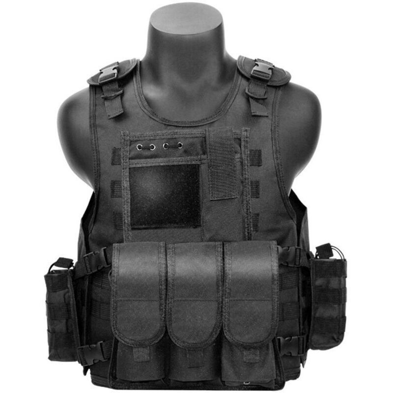 [niemals Verwendet] Taktische Plattenträgerweste, Taktische Weste Für Militärbegeisterte, Taktische Weste Für Cs Field Swat, Taktische Weste Für Camping, Outdoor-wandern...