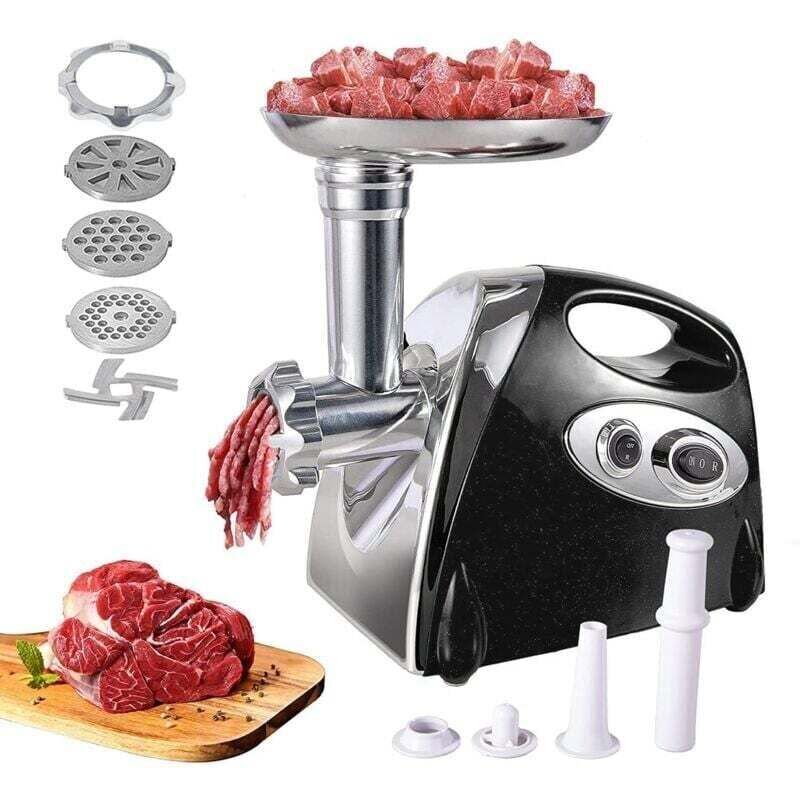 [niemals Verwendet] Elektrischer Fleischwolf, 2800 W – 3 Lochscheiben Für Fleisch Und Gemüse – Edelstahl – Profi-ausführung