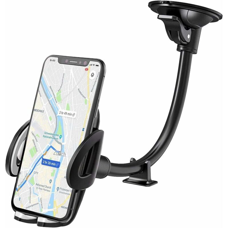 Niemals Verwendet] Autotelefonhalter Mit Saugnapf, Tragbarer Auto-windschutzscheibenhalter Mit 360°-drehung Für Smartphones Und Gps-geräte